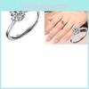 Модное и элегантное кольцо с бриллиантами для женщин, регулируемое кольцо с открытием на шесть крапанов