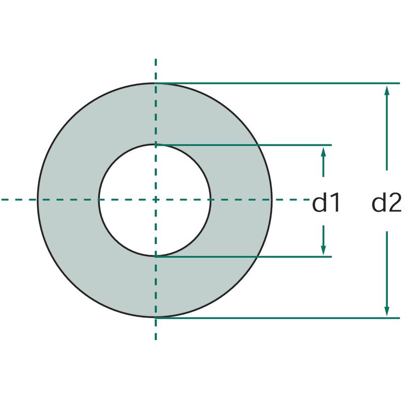 Enlarged round washer DIN 9021 10pcs