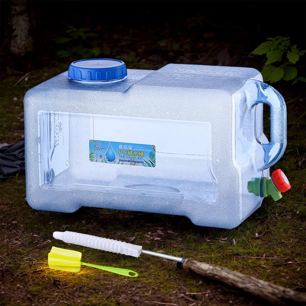 18 л/20 л/22 л Контейнер для воды с краном и ручкой Канистра-куб для воды Емкость для хранения воды Фляга для питья, купания, кемпинга, пеших походов