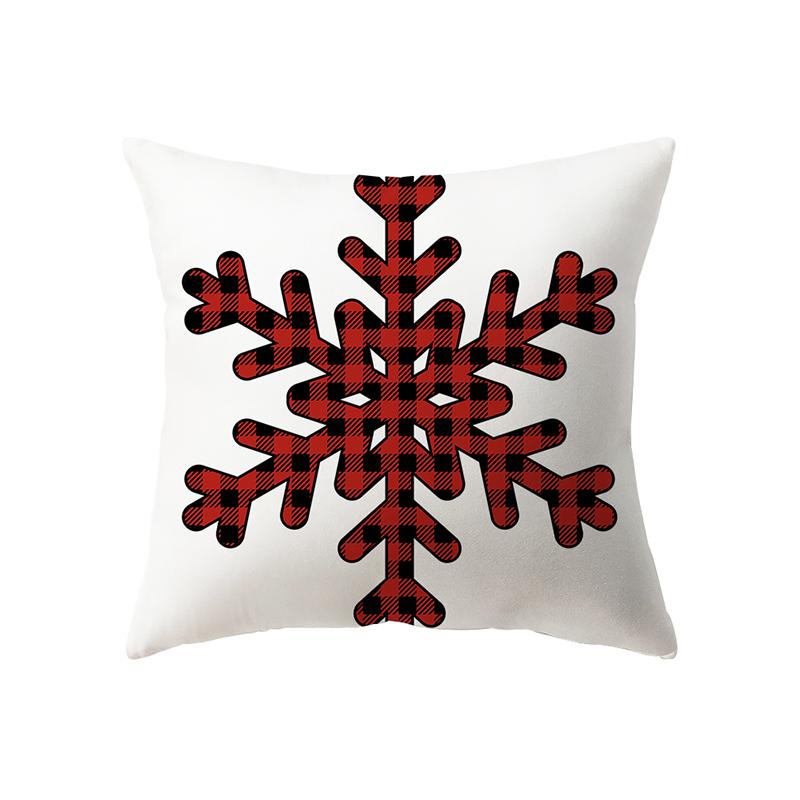 Рождественская тема Санта-Клаус с принтом, полиэстеровый чехол для подушки, домашняя гостиная, украшение для дивана, подушка, наволочка