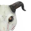Antelope Halloween Mask PU Leather Goat Horn Mask Gothic Halloween Bloody Skull Mask  Costume Props