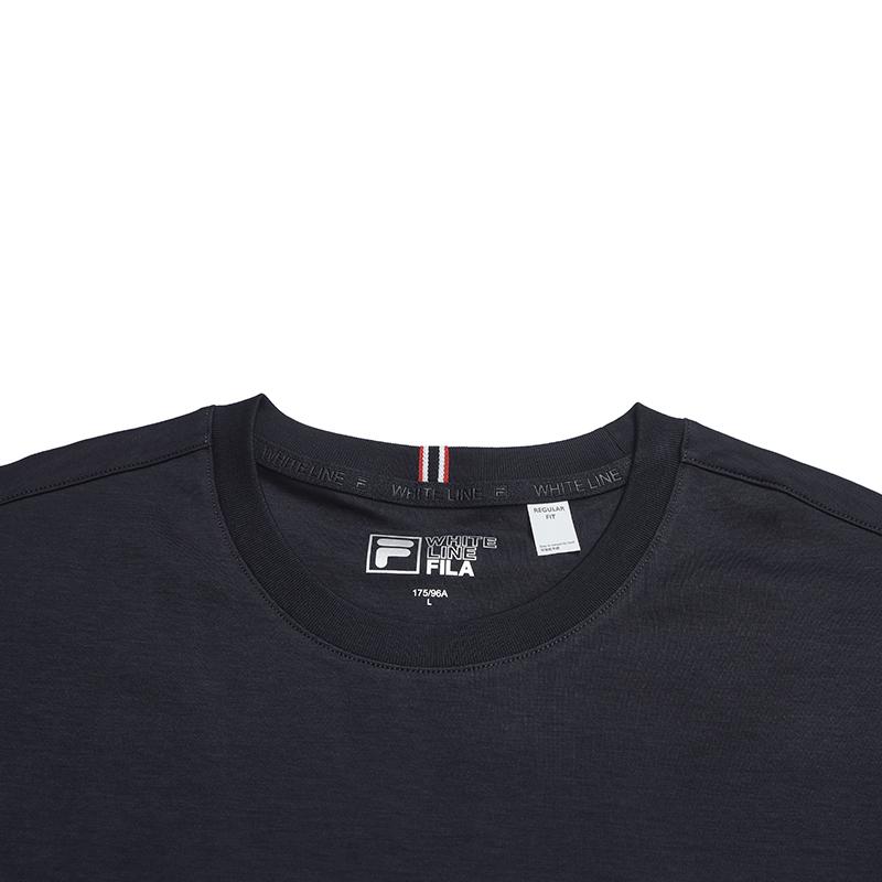 Fila Хипстерская удобная простая модная футболка с длинным рукавом мужские топы F61M618298ANV