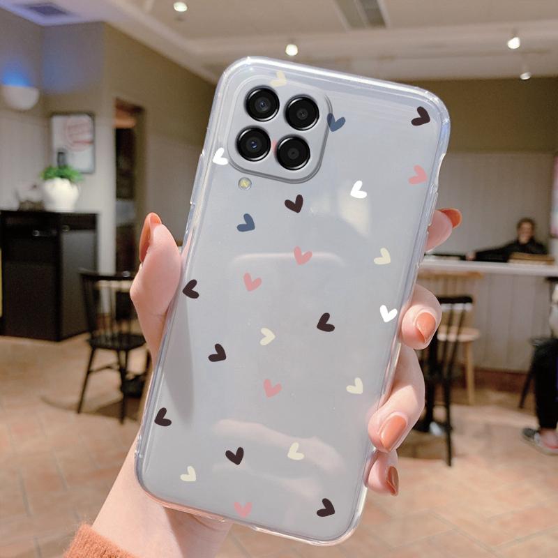 Чехол для Samsung Galaxy M33 5G Милый Кот Мультяшный Защитный Мягкий Силиконовый Чехлы для Телефона Для Samsung M 33 GalaxyM33 Бампер Прозрачный Чехол