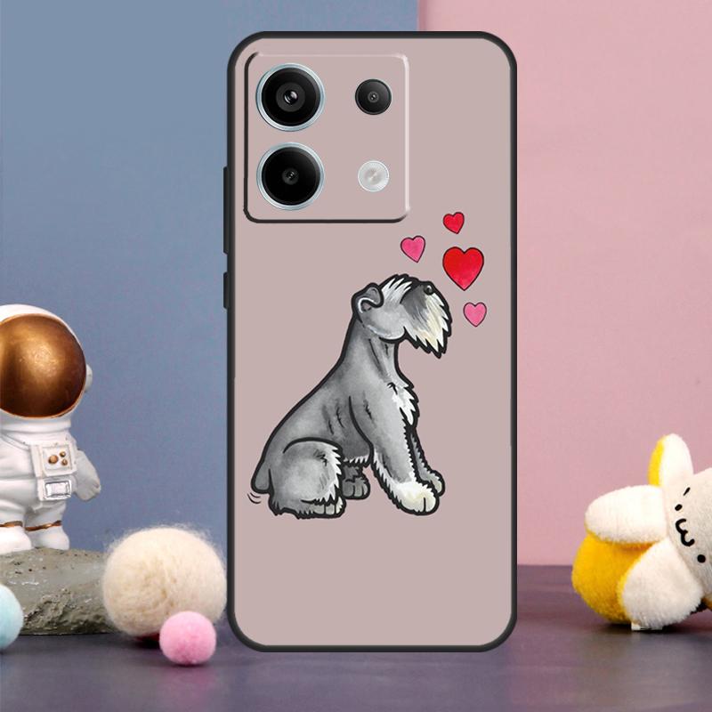 Мультяшный чехол для собаки Шнауцер для Xiaomi Redmi Note 13 11 9 10 12 Pro Plus 12S 11S 10S 9S Redmi 12 10C 12C 13C