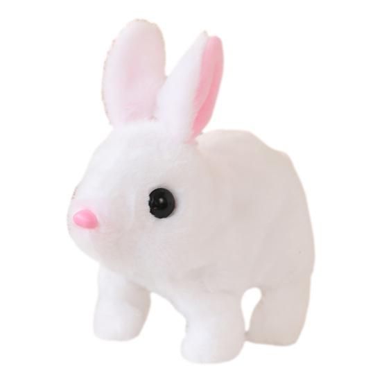 Электрическая плюшевая игрушка кролик интерактивная прыгающая подергивающаяся трясущаяся игрушка кролик для малышей развивающая игрушка для ползания на животе мягкая игрушка для животных