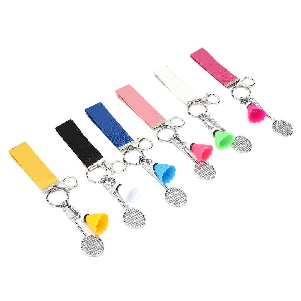 Badminton Keychain Unique Colorful Delicate Keyrings for Valentine Anniversary Birthday Gifts