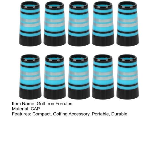 1/10 шт. Наконечники для клюшек для гольфа с цветными полосками для клюшек для гольфа с коническим наконечником 0,35 дюйма