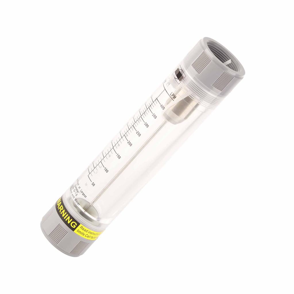 LZM‑40G Tube Type Acrylic Plexiglass Liquid Flowmeter Internal Thread G1‑1 2  Or BSP 10‑100GPM
