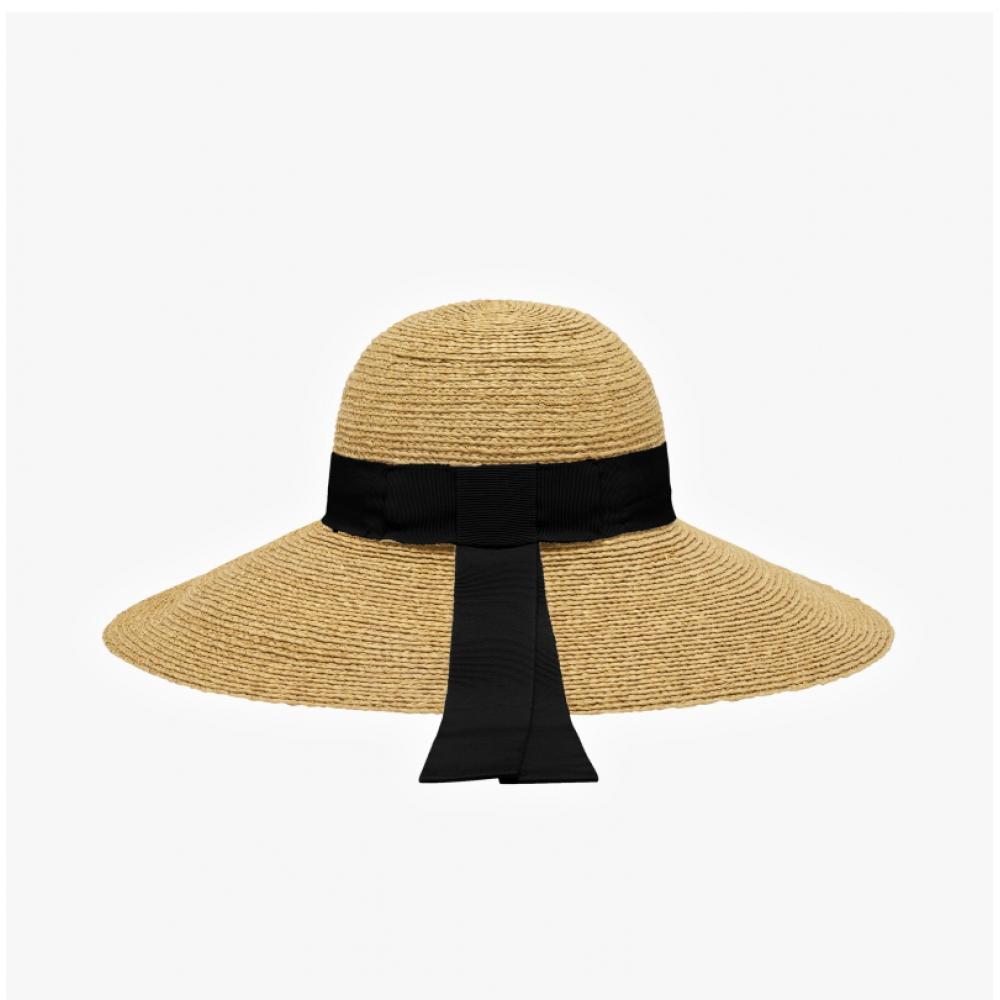 Helen Kaminski Kori Natural Black Bucket Hat Hat51546