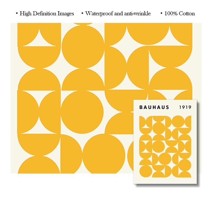 Abstract Bauhaus Geometry Posters Modern 1919 Mid Century Canvas Paintings Wall Art Pictures Prints for Living Room Home Decor