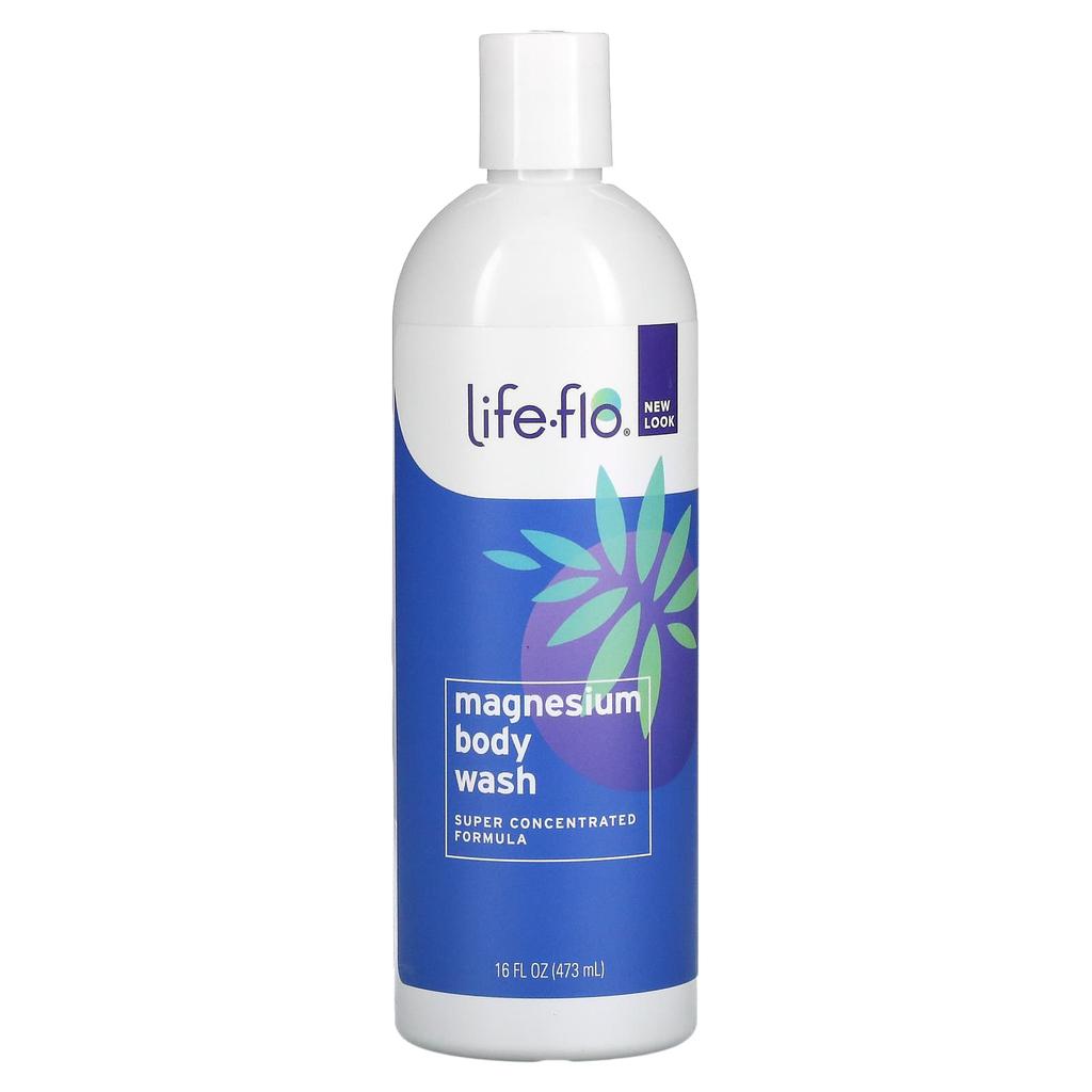 Life-flo Magnesium Body Wash, Magnesium Chloride Brine, 16 Fl Oz (473 Ml)