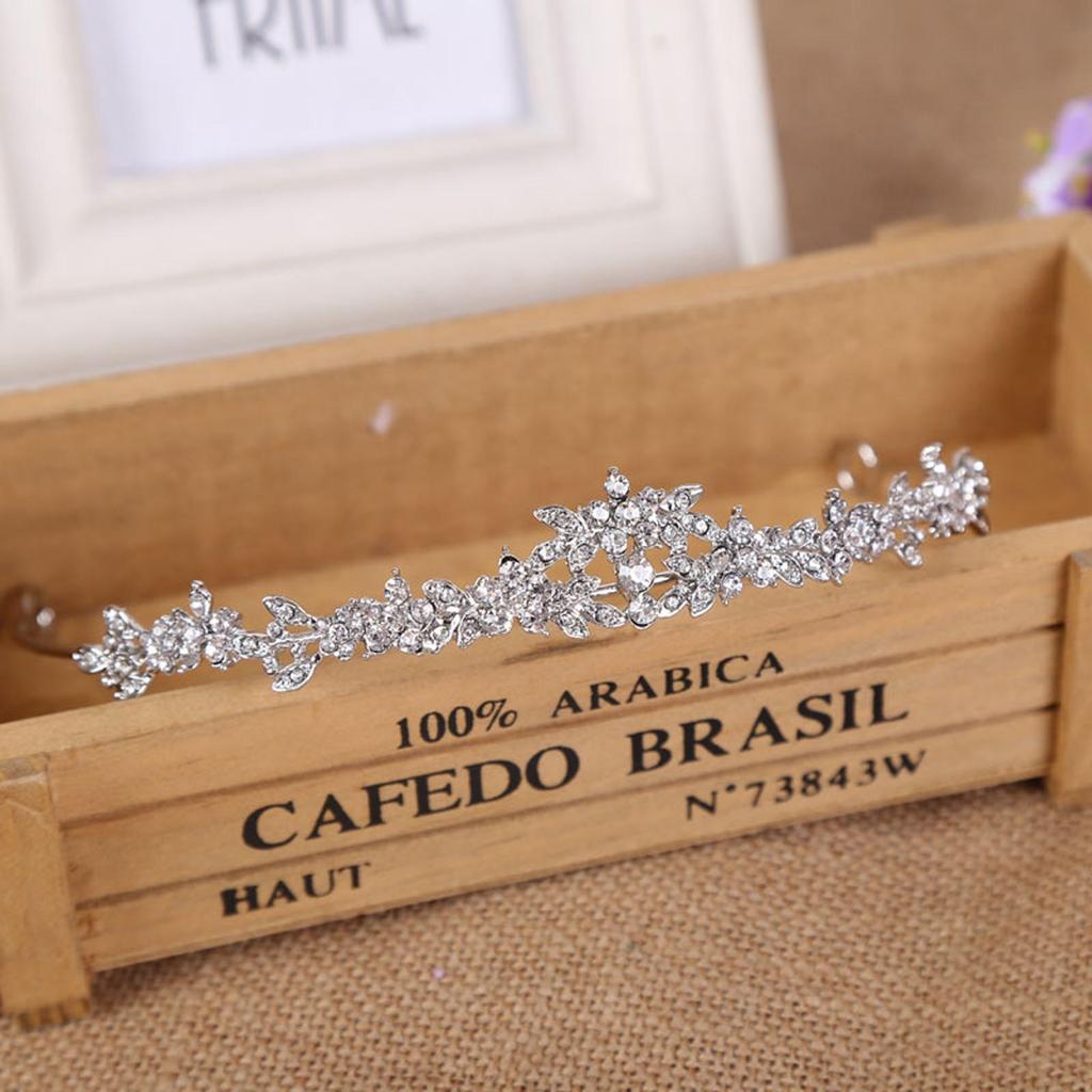 Принцесса Тиара Свадебная Повязка на Голову Свадебные Тиары и Короны Головной Убор Корона Свадебная Простая N1O2