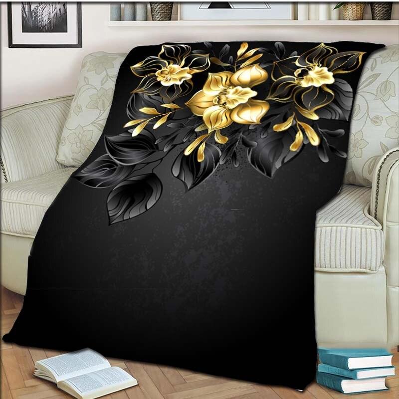 Одеяло с розой, флисовое теплое, уютное, мягкое одеяло для дивана-кровати, цветное антистатическое одеяло для машинной стирки, для кроватей