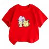 Potdemiel Summer New Pikachu Childrens Pure Cotton TShirt Comfortable and Breathable Suitable for Both Boys and Girls