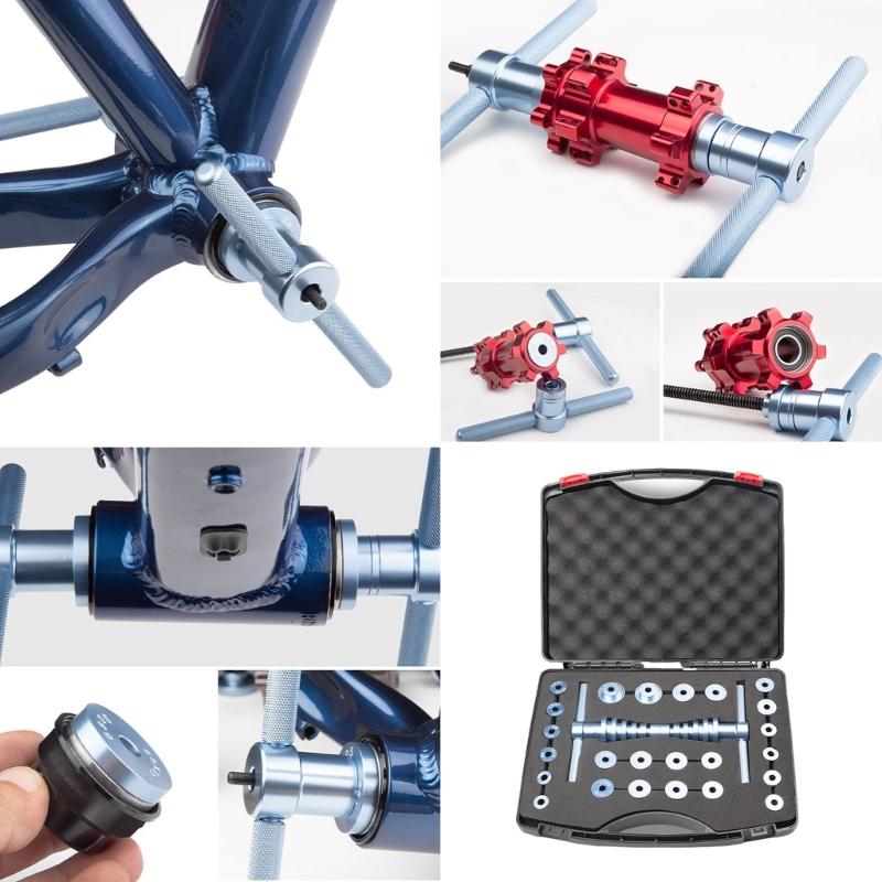 Bicycles Bearing Press Set Bearing Extractor Installation Tool Soft Tail Frame Turn Point Bearing Hub Assembly Tool