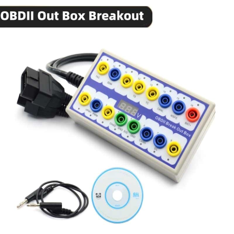 Автомобильный детектор протоколов OBD2, тестовая коробка для диагностики OBD CAN