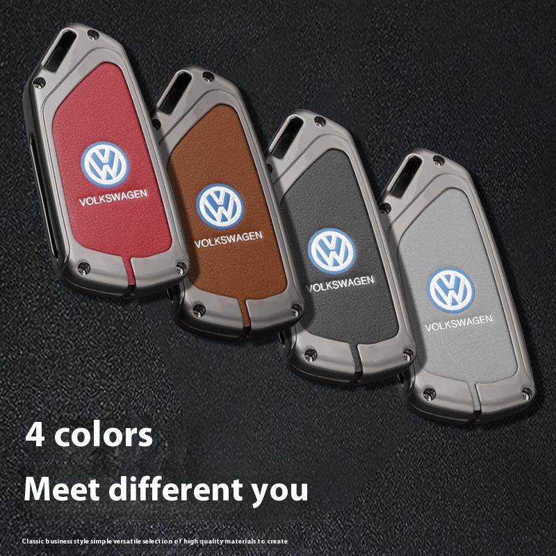 Для Volkswagen VW GTD Magotan Golf 8 MK8 ID.3 ID.4 ID.6 Аксессуар Автомобильный Чехол для ключа из ТПУ и цинкового сплава Сумка Брелок для ключей автомобиля Металлический корпус ключа