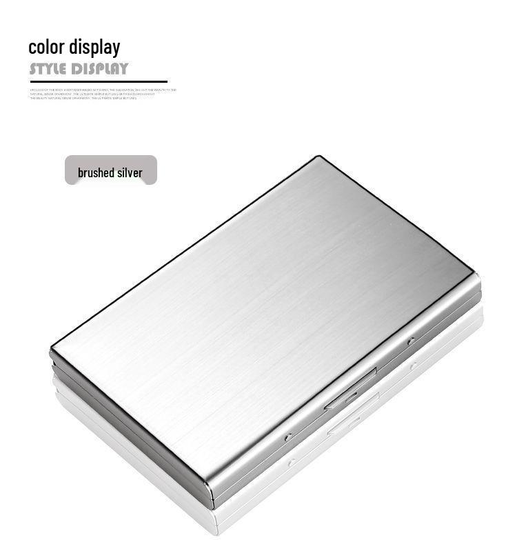 Multifunctional Anti-Theft Stainless Steel Card Holder: Portable Multi-Slot Wallet for Men.