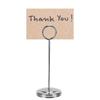 Stainless Steel Table Card Holder Fade Resistant Stable Picture Holder Table Number Holder  Hotel