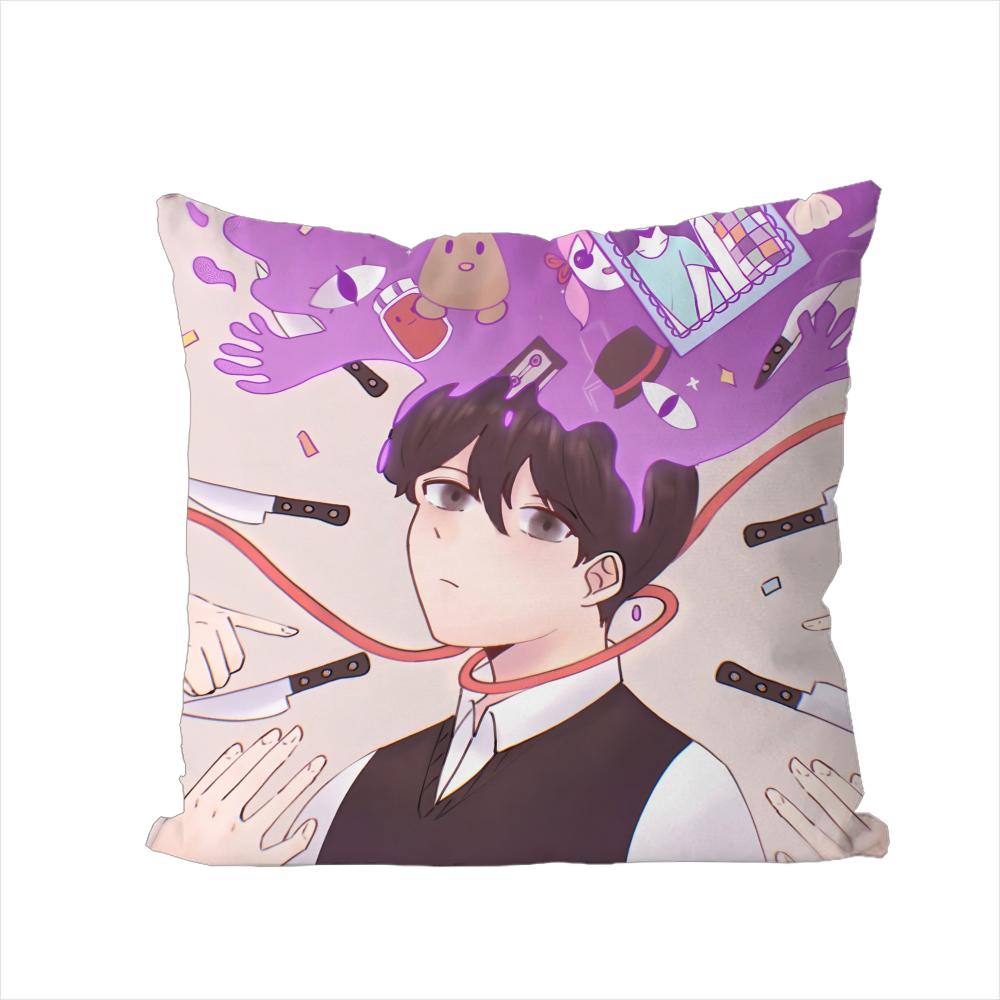 Game OOMORI Pillow Case For Car Sofa Decorative Home Doublesided Print Plush Square Throw Pillow Cushion Cover