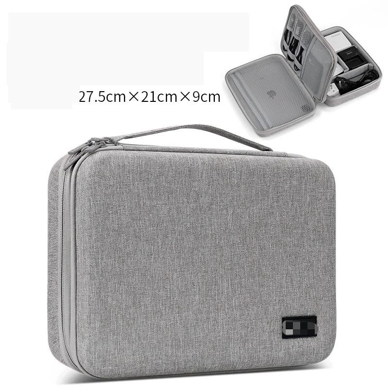 EVA Hard Shell Travel Electronic Organizer Case for iPad Pro 11 inch Hard Drive Cables Earphones Cell Phone AC Adapter Multiuse