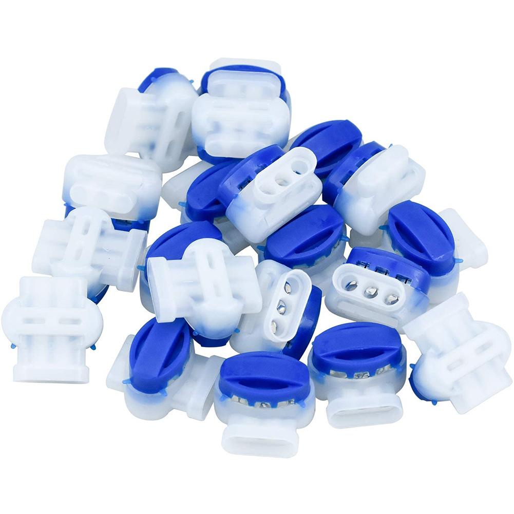 3-контактный кабельный соединитель Водонепроницаемый соединитель/Зажимы для соединения без зачистки для газонокосилки Gardena/Husqvarna/Worx/Robomow