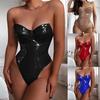 Ramidos Sexy Leath New Jumpsuit Bodysuit Teddy Underwear Sleepwear Lingerie Underwear