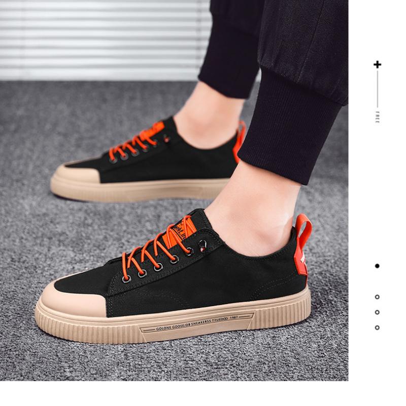 Модные удобные низкие парусиновые туфли дышащая мужская обувь Tide Shoes летняя обувь Hundred Board Shoes повседневная обувь