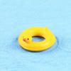 Dollhouse Mini Yellow Duck Swimming Ring Animal-shaped Food Toys Simulation Scene Model Decorative Ornaments