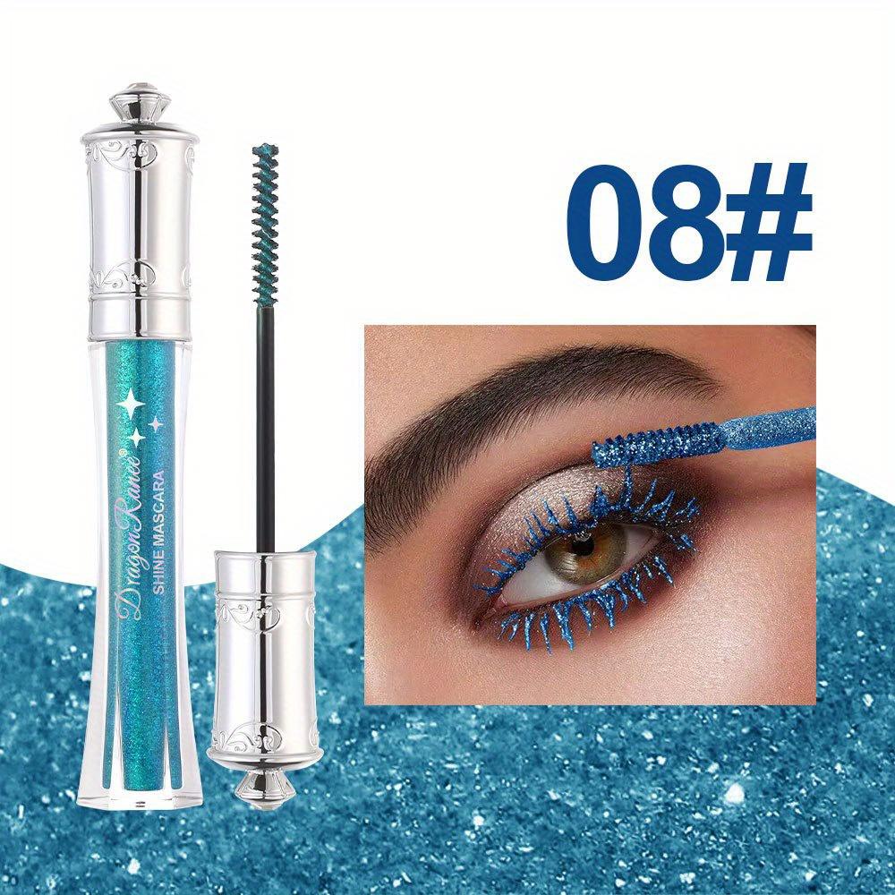 Тушь для ресниц Glitter Flash с мерцающими бриллиантовыми блестками, водостойкая, не смазывающаяся, стойкая, увеличивающая объем, макияж для глаз