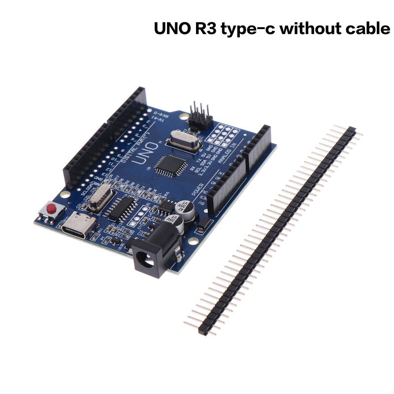 Для платы разработки R3 Mega328P Uno R3 + USB-кабель Чип Atmega328P-Au Тип Ft232 Ch340 Последовательный порт Type-C Драйвер