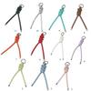 Handcrafted Triangular PU Leather Rope Keychain Lightweight Keyring Ornament Decors For Everyday Use or Travel