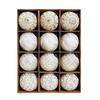 12PCS 8cm Christmas Ball Set Painted Pattern Xmas Baubles Retro Xmas Ornament Ball  Window display