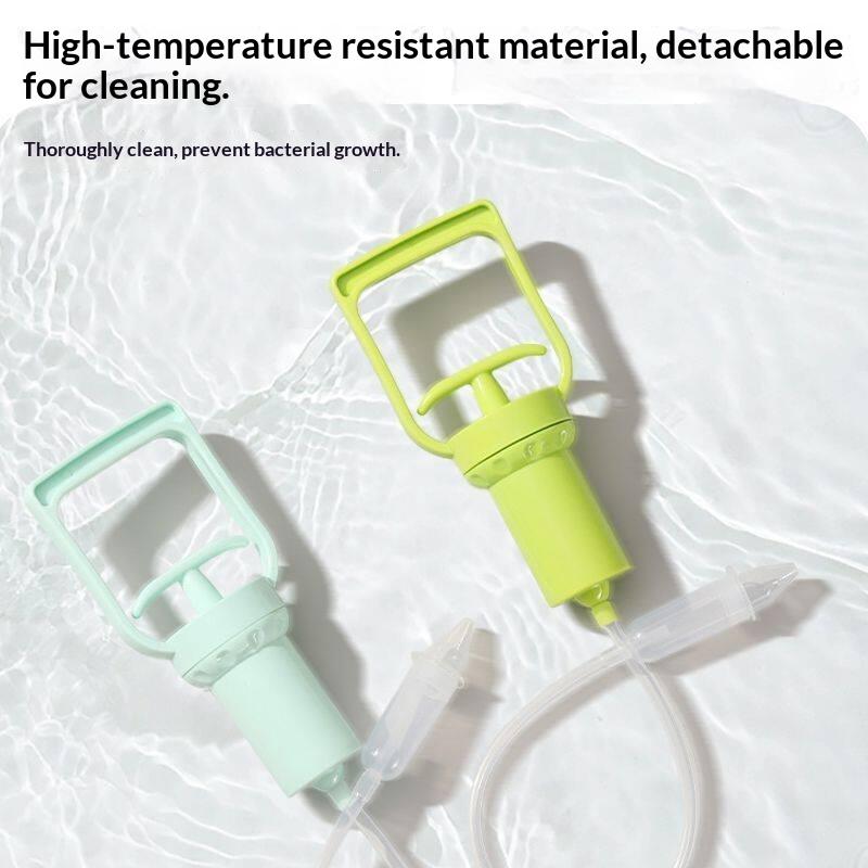 Manual Baby Nose Aspirator Hand Suction Device with Powerful Extraction Non Electric Compact Design for Infant Toddler Nasal Care