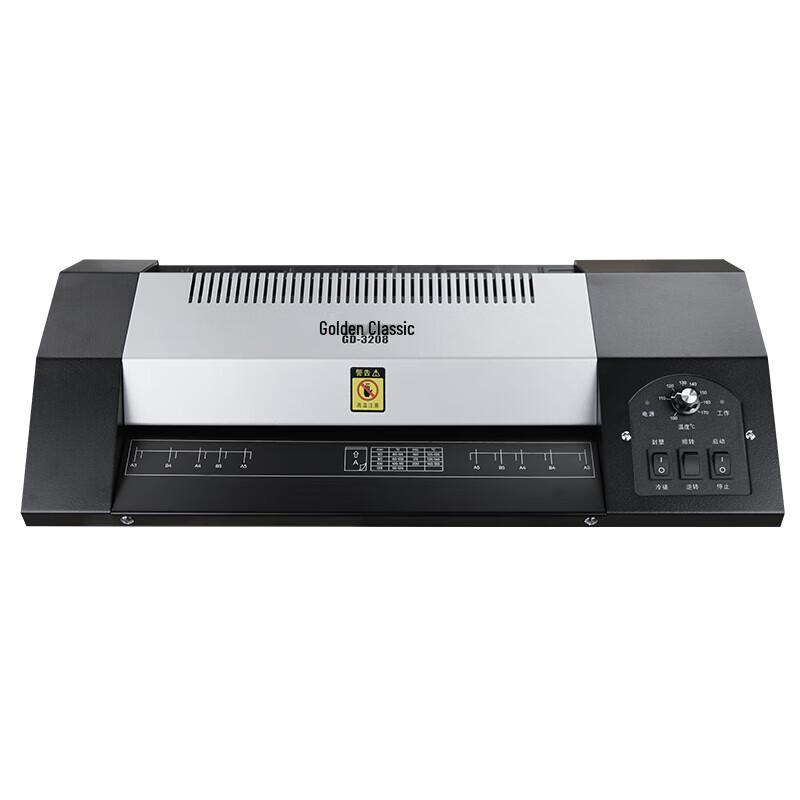 GOLDEN GD-3208 A3 Полнометаллический горячий/холодный ламинатор Штепсель CN (адаптер в комплекте)
