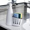 2 In 1 Refillable Liquid Detergent Bottle Liquid Dispensers Storage Box Sponge Holder Sink Organizer