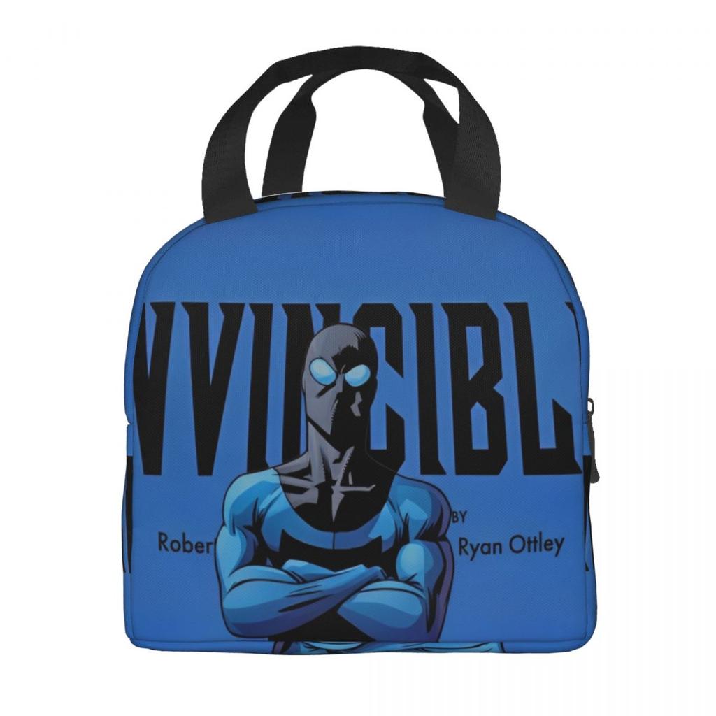 Invincible Hero Anime Cartoon Logo Product Insulated Lunch Bags For School Food Storage Bag Portable Thermal Cooler Lunch Boxes