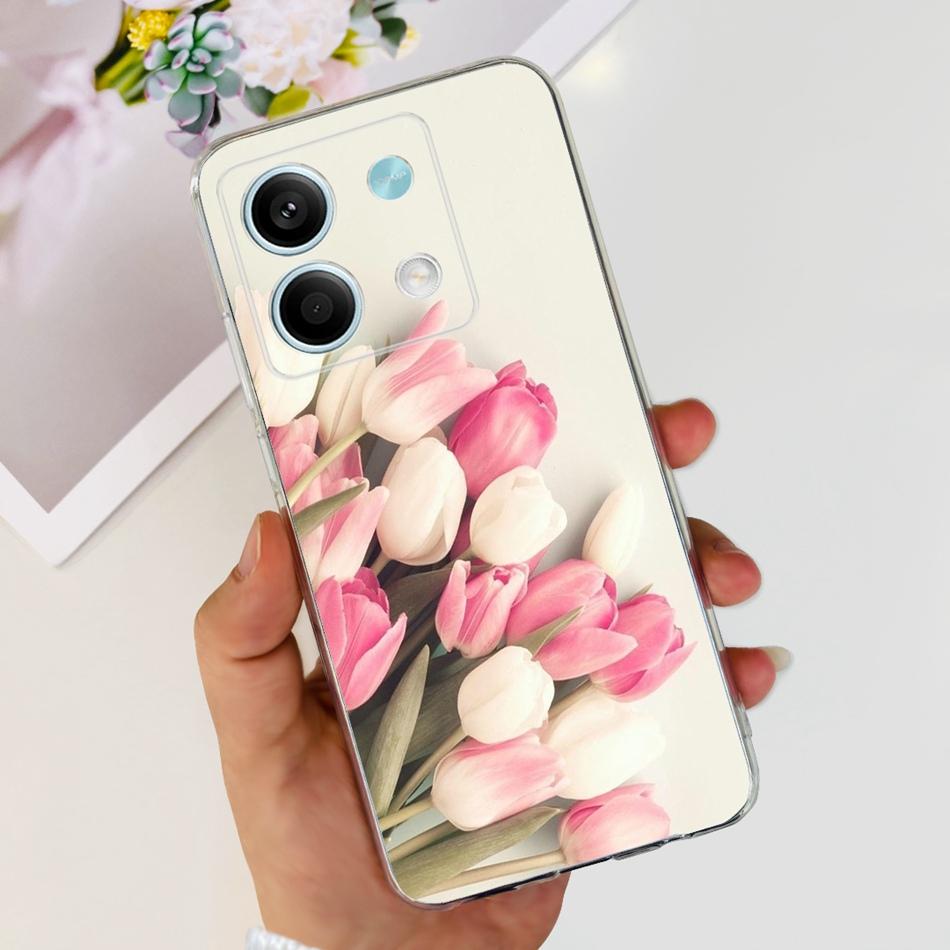 For Xiaomi Redmi Note 13 4G Case Redmi Note 13 Pro 4G Global Cute Soft Silicone TPU Slim Cover For Redmi Note13 13Pro 4G