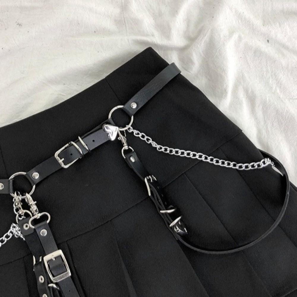 Metal Waist Chain Punk JK Leg Loop Leg Accessories Skirt Belt Dress Accessories