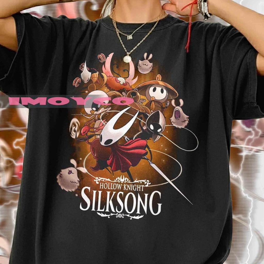 Vintage Hollow Knight Silksong T-Shirt, Indie Game Graphic Tee