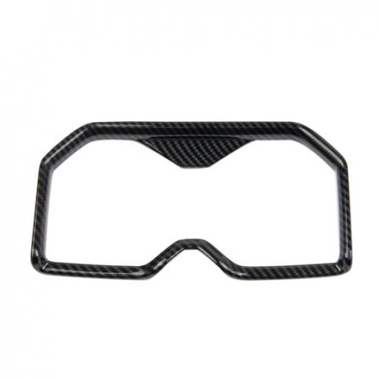 Carbon Fiber Style Rear Seat Armrest Cup Holder Cover Trim For Toyota Tundra
