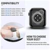 Glass+Cover For Apple Watch Case 45mm 41mm 44mm 40mm correa Accessorie Screen Protector for iwatch series 4 5 6 SE 7 8 9