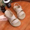 Sandals Women Shoes Gladiator Open Toe Buckle Soft Jelly Sandals Female Casual Women's Flat Platform Beach Shoes Rty67
