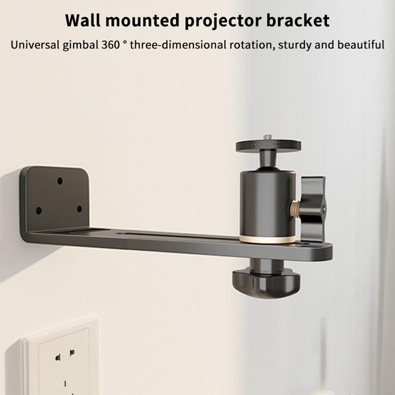 Портативный кронштейн для проектора с вращением на 360°, настенное крепление, держатель для проектора, универсальный винт 1/4 для подставки для проектора Xgimi Jmgo Dangbei