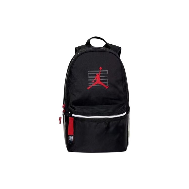 Jordan Casual Large Logo Large Capacity Zipper Backpack Unisex Backpack Black DV1869-010