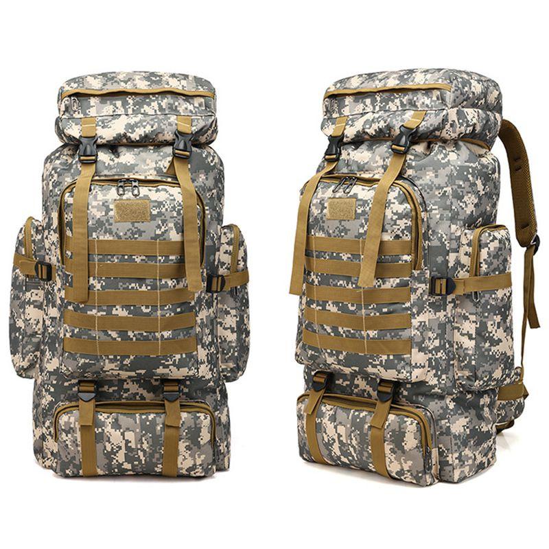 Military 70l80l100loutdoor Rucksack Tactical Backpacks Camping Hiking Trek Bag