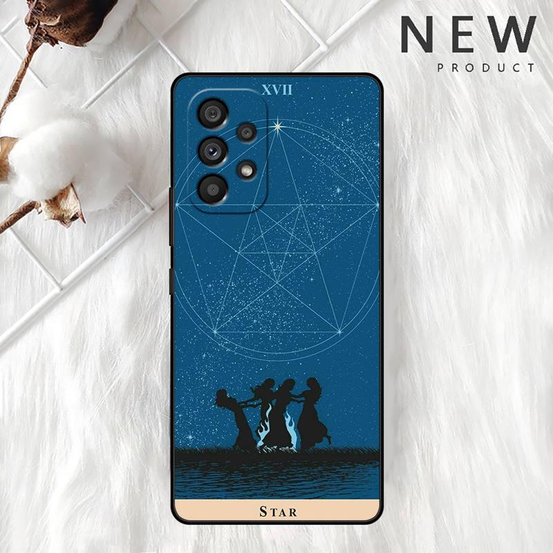 Moon Tarot Mystery Totem Case For Samsung Galaxy A54 A52 A14 5G A53 A12 A13 A71 A23 A34 A33 A21s Phone Cover