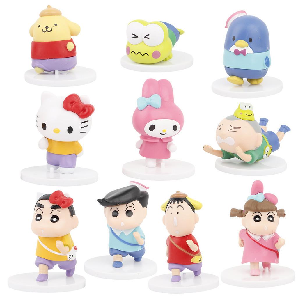 Adorable Pvc Anime Figures Set 10 Pieces Cute Character Collection For Fans