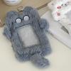Cute Sweet Cartoon Kpop Photocard Holder Furry Fashion Korean Student ID Card Cover Case Key Ring Portable Photo Card Protector