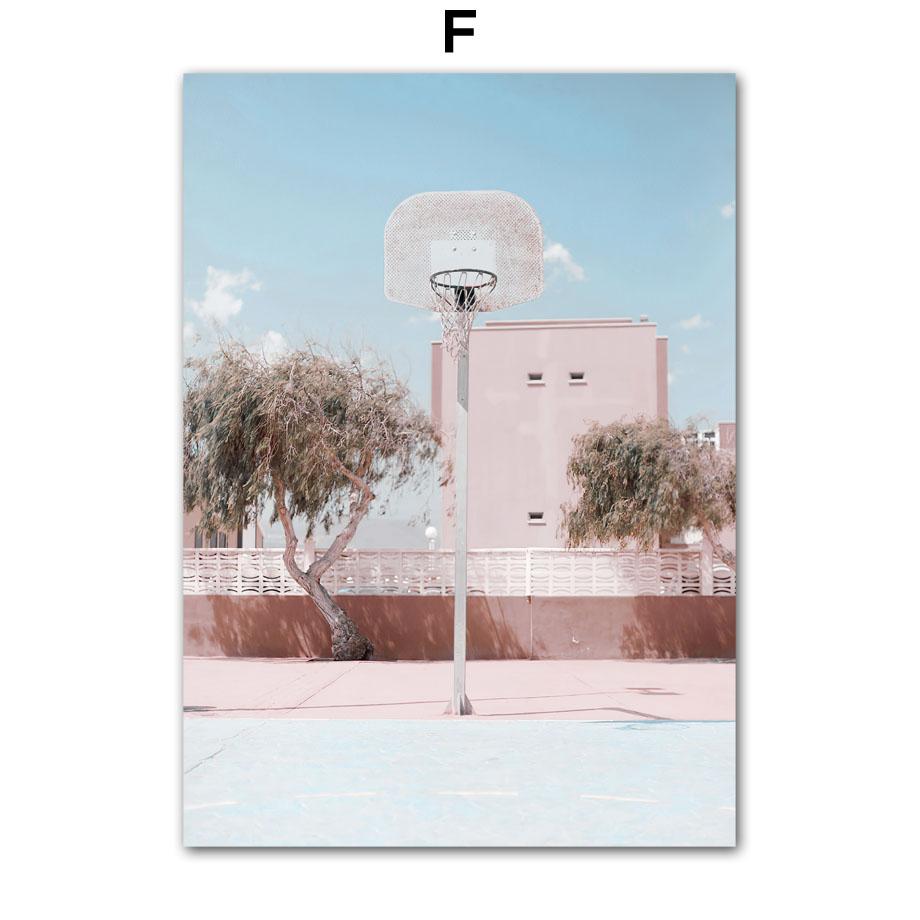 Настенная картина на холсте, доска для серфинга, девушка, розовое морское побережье, винтажный фургон, украшение для гостиной, постеры и принты, настенные панно